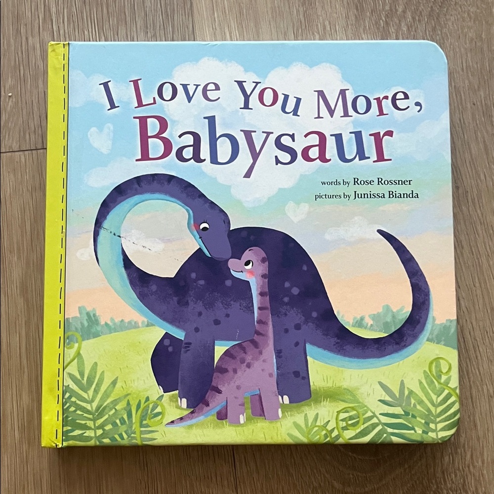 Target I Love You More, Babysaur Book - Purple and Yellow